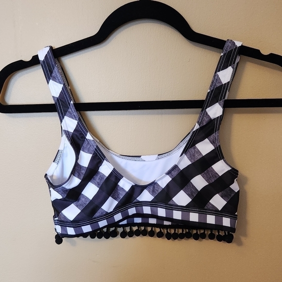 Asos Swim top Buffalo check Size 4 - Picture 2 of 6